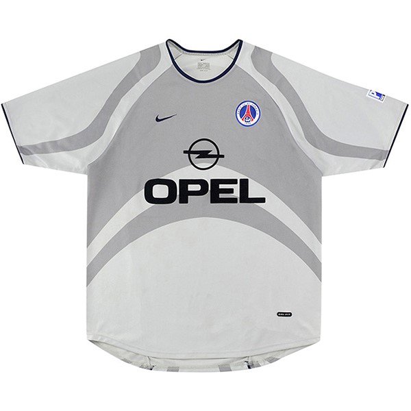 Thailand Trikot Paris Saint Germain Auswarts Retro 2001 Grau Fussballtrikots Günstig